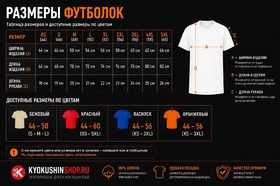 Футболка Kyokushinkai Karate (100% хлопок)